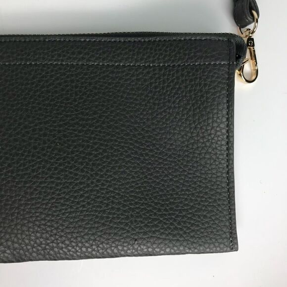 Black Leather Small Bag Clutch - Picture 3 of 5